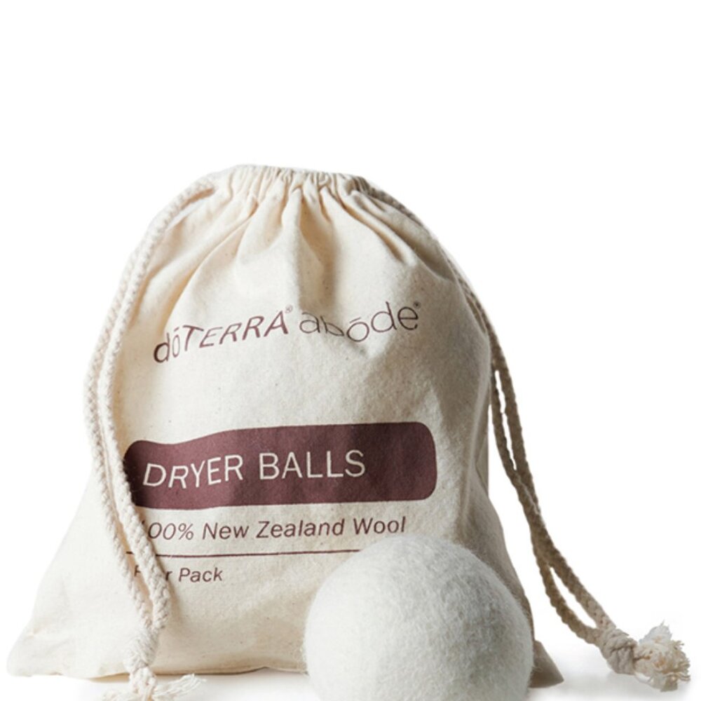 doTERRA Abode Eco-Friendly 4 Dryer Balls with 3 Washcloths Set